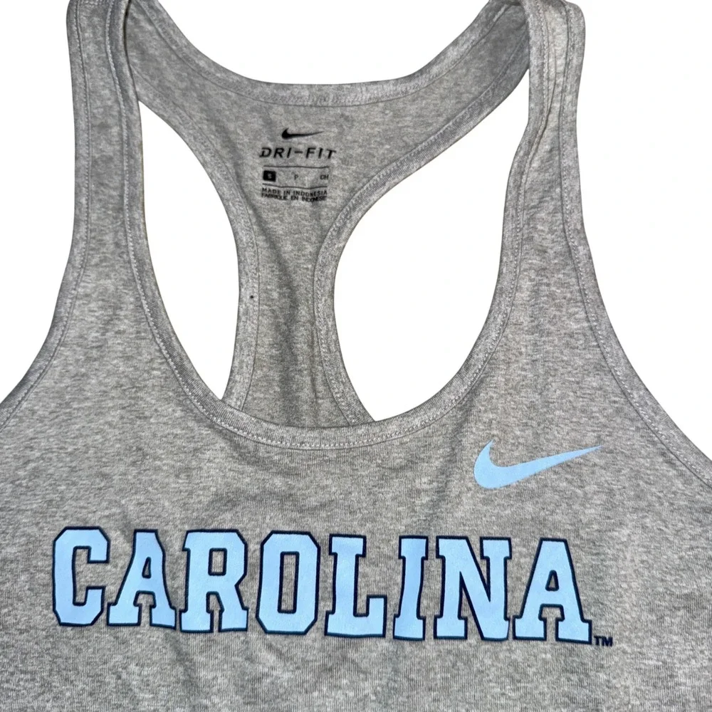 Nike Balance Tank Small Grey UNC Tar Heels Carolina Dri-FIT Racerback new